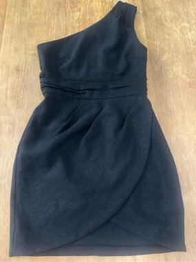 NBD | Dresses | Nbd Monsieur Mini Dress In Black Small New Womens One Shoulder Cocktail